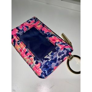 Lilly Pulitzer wallet keychain and ID holder